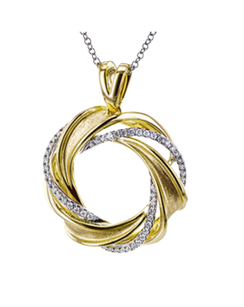 Pendant in 18k Gold with Diamonds