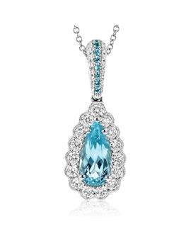 Color Pendant in 18k Gold with Diamonds