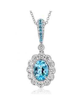 Color Pendant in 18k Gold with Diamonds
