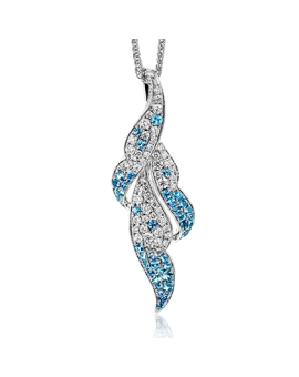 Color Pendant in 18k Gold with Diamonds