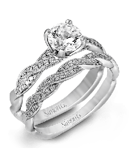 Wedding Set in 18k Gold with Diamonds