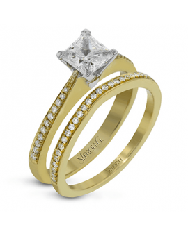 Wedding Set in 18k Gold with Diamonds