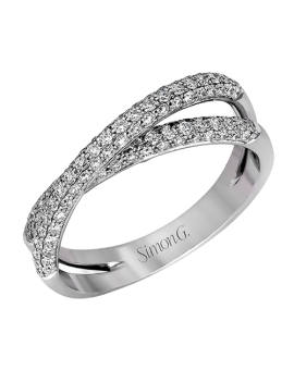 Wedding Band in 18k Gold with Diamonds