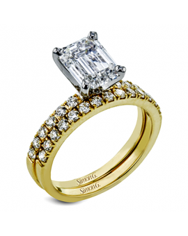 Wedding Set in 18k Gold with Diamonds