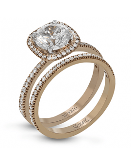 Wedding Set in 18k Gold with Diamonds