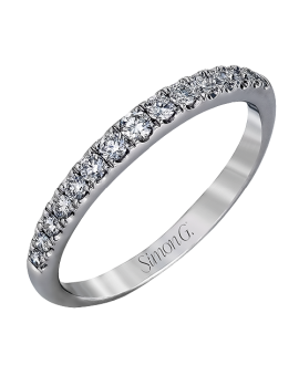 Wedding Band in 18k Gold with Diamonds