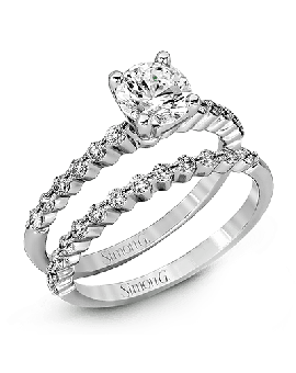 Wedding Set in 18k Gold with Diamonds