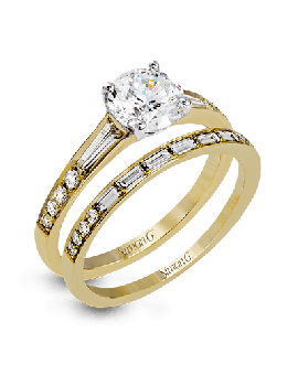 Wedding Set in 18k Gold with Diamonds