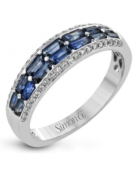 Color Ring in 18k Gold with Diamonds