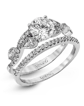 Wedding Set in 18k Gold with Diamonds