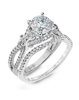 Wedding Set in 18k Gold with Diamonds