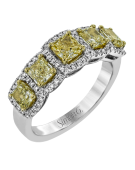 Anniversary Ring in 18k Gold with Diamonds