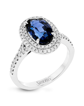 Color Ring in 18k Gold with Diamonds