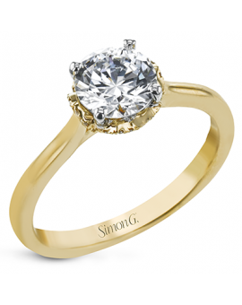Engagement Ring in 18k Gold with Diamonds