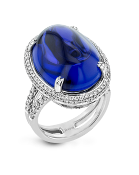 Color Ring in 18k Gold with Diamonds