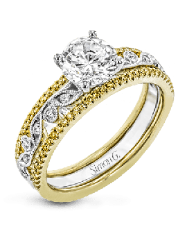 Wedding Set in 18k Gold with Diamonds