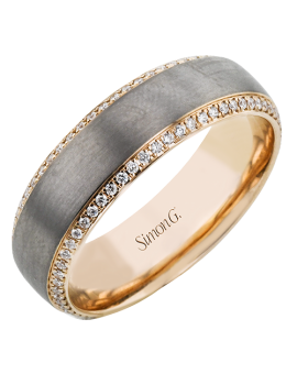 Men Ring in 14k Gold with Diamonds