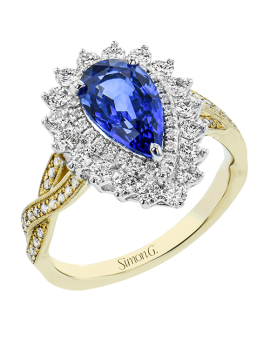Color Ring in 18k Gold with Diamonds