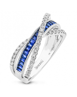 Color Ring in 18k Gold with Diamonds