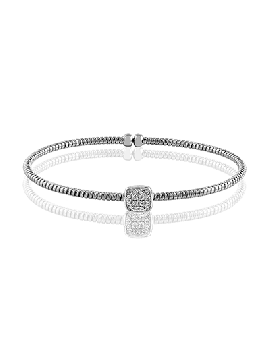 Bangle in 18k Gold with Diamonds