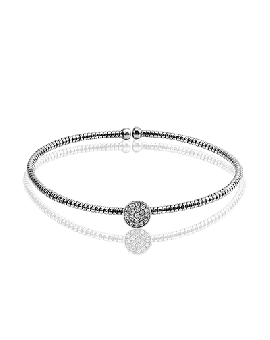 Bangle in 18k Gold with Diamonds