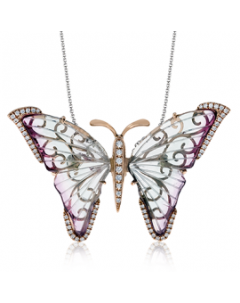 Color Pendant in 18k Gold with Diamonds