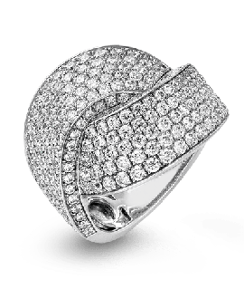 Right Hand Ring in 18k Gold with Diamonds