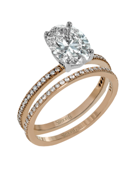 Wedding Set in 18k Gold with Diamonds