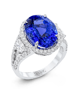 Color Ring in 18k Gold with Diamonds