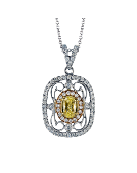 Pendant in 18k Gold with Diamonds