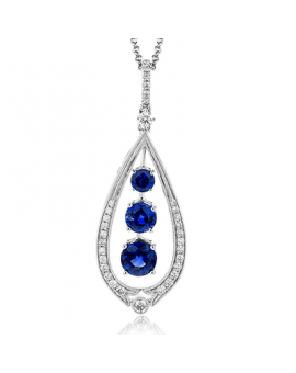Color Pendant in 18k Gold with Diamonds