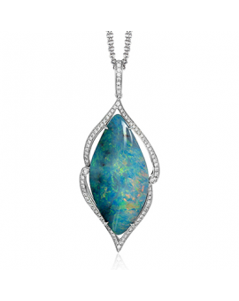 Color Pendant in 18k Gold with Diamonds