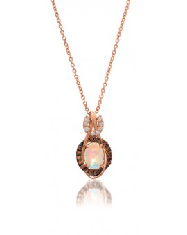 14K R/G PEND 0.17 DIA 0.45 OP |EW|