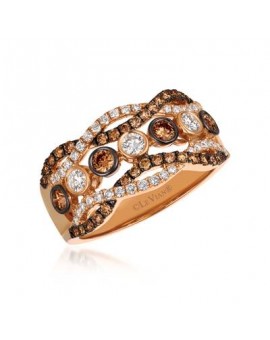 14K R/G RING 0.98 DIA