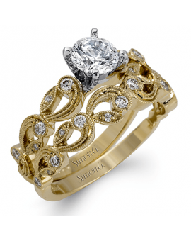 Wedding Set in 18k Gold with Diamonds