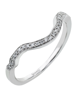 Engagement Ring in 18k Gold with Diamonds