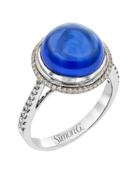Color Ring in 18k Gold with Diamonds