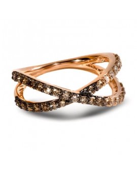 14K R/G RING 0.77 DIA