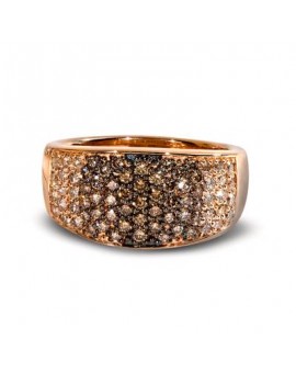 14K R/G RING 1.07 DIA