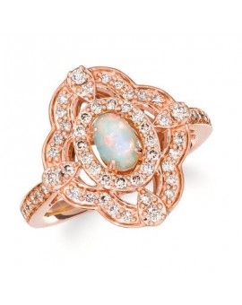 14K R/G RING 0.60 DIA 0.20 OP |EW|