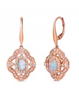 14K R/G EARR 0.84 DIA 0.40 OP |EW|