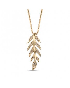 14K Y/G PEND 0.13 DIA