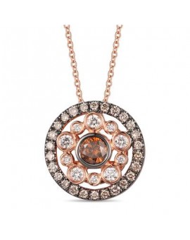 14K R/G PEND 0.54 DIA