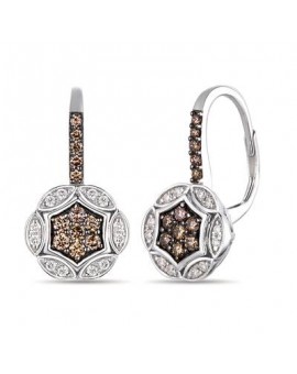 14K W/G EARR 0.58 DIA