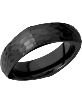 Zirconium 7mm domed square band