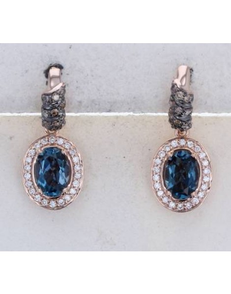 14K R/G EARR 0.36 DIA 1.60 DB |E|