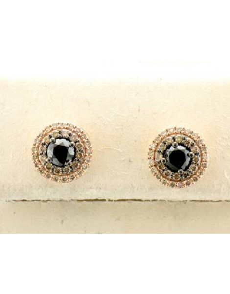 14K R/G EARR 0.85 DIA