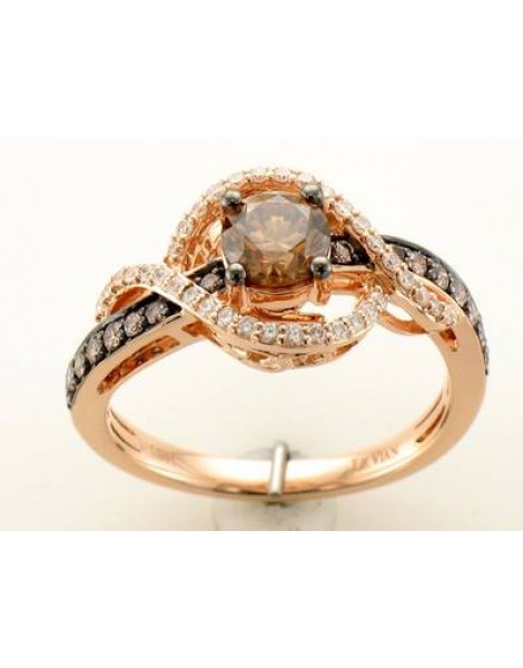 14K R/G RING 1.10 DIA