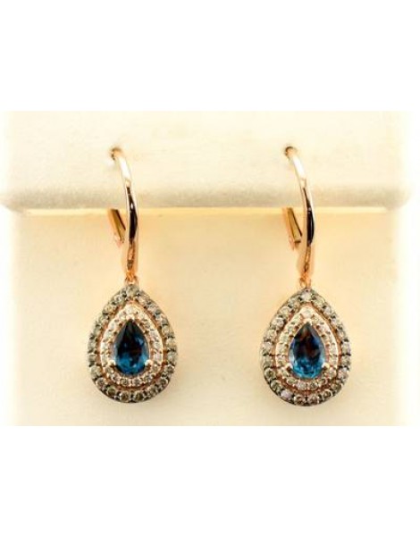 14K R/G EARR 0.49 DIA 0.60 DB |E|