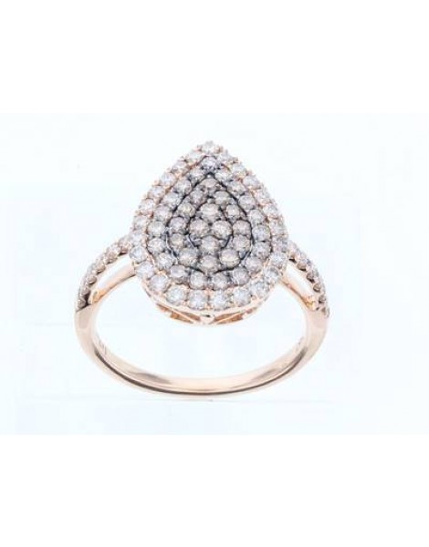 14K R/G RING 1.14 DIA